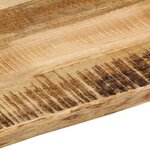 vidaXL Dessus de table bord vivant 40x40x3 8 cm bois de manguier brut