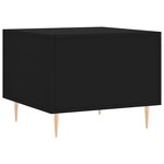 vidaXL Table basse Noir 50x50x40 cm Bois d'ingénierie