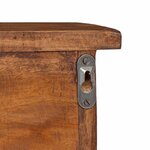 vidaXL Cintre Marron 70 x 11 x 27 cm Bois de Mahogany Massif