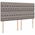 VidaXL Cadre de lit ottoman avec matelas taupe 160x200 cm tissu