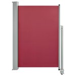 vidaXL Auvent latéral rétractable de patio 120x300 cm Rouge