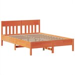 vidaXL Cadre de lit sans matelas cire marron 150x200cm bois pin massif