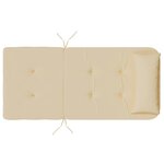 vidaXL Coussins de chaise adirondack lot de 2 beige tissu oxford