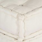 vidaXL Canapé modulaire 2 Pièces Crème 70 x 70 x 36 cm tissu