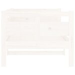 vidaXL Lit de jour sans matelas blanc bois de pin massif 80x200 cm