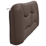 vidaXL Coussin de tête de lit marron 200 cm similicuir