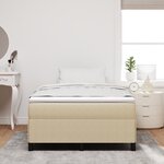 vidaXL Cadre de lit Vert clair Gris 120x200 cm en Tissu Côtelé