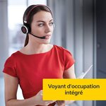 Jabra evolve 65 casque audio stereo sans fil - ecouteurs unified communications avec batterie longue durée avec support de charg