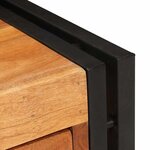 vidaXL Table d'appoint 30 x 30 x 40 cm Bois d'acacia massif et métal
