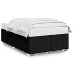 vidaXL Cadre de lit sans matelas noir 120x190 cm tissu