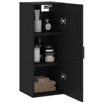 vidaXL Armoire murale noir 34 5x34x90 cm