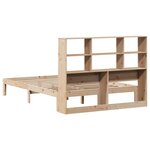 vidaXL Lit bibliothèque sans matelas 140x190 cm bois de pin massif