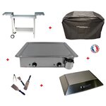 Pack plancha électrique planchaelec classic 600 inox - chariot odeon 600