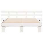 vidaXL Cadre de lit avec tiroir Blanc 150 x 200 cm bois