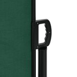 vidaXL Auvent latéral rétractable vert foncé 120x1200 cm