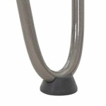 vidaXL Pieds en épingle à cheveux pour table basse 4 pièces Acier naturel 10 cm Acier massif