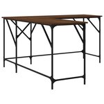vidaXL Bureau chêne marron 149x149x75 cm bois d'ingénierie