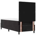 vidaXL Lit à ressorts avec matelas Noir 80 x 200 cm Velours