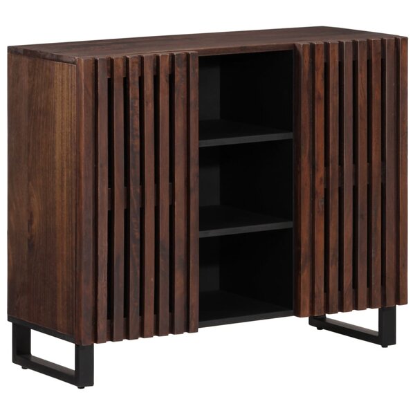 vidaXL Buffet marron 90x34x75 cm bois massif de manguier