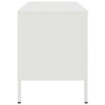 vidaXL Meubles TV 2 Pièces blanc 68x39x50 5 cm acier