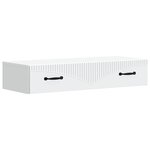 vidaXL Table d'appoint murale Blanc 87 5 x 34 5 x 17 cm