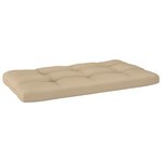 vidaXL Canapé central palette de jardin Blanc Bois de pin imprégné