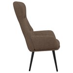 vidaXL Chaise de relaxation Taupe Tissu
