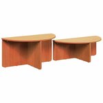 vidaXL Table basse 2 Pièces Marron cire 79 x 39 5 x 40 cm