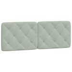vidaXL Cadre de lit sans matelas gris clair 140x200 cm velours