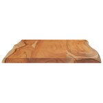 vidaXL Table d'appoint 60x40x2 5cm bois massif acacia bordure assortie