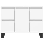 vidaXL Armoire de salle de bain blanc 80x33x60 cm bois d'ingénierie