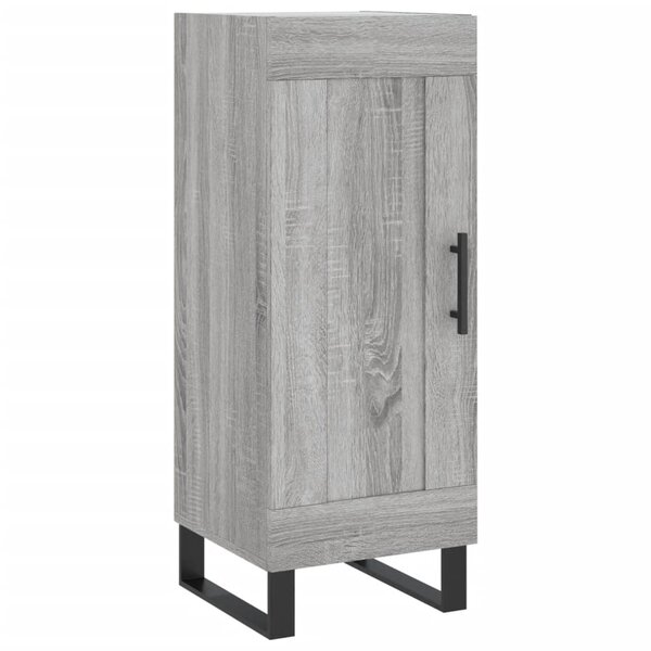 vidaXL Buffet Sonoma gris 34 5x34x90 cm Bois d'ingénierie