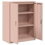 vidaXL Armoire de rangement Rose 80 x 40 x 105 cm Acier