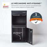 Boîte à colis Extra Large Noir 2 portes Acier galvanisé SMART PARCEL BOX™