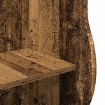 vidaXL Étagère d'angle Bois ancien 34 x 33 x 102 cm Bois d'ingénierie