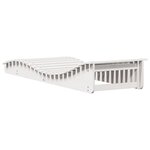 vidaXL Chaise longue blanc 205x70x31 5 cm bois massif de pin
