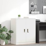 vidaXL Armoire de rangement Blanc 80 x 40 x 90 cm Acier