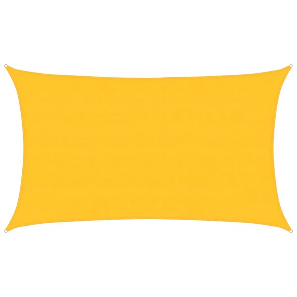vidaXL Voile d'ombrage 160 g/m² rectangulaire jaune 5x8 m PEHD