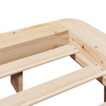 vidaXL Cadre de lit sans matelas 200x200 cm bois massif de pin