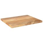 vidaXL Dessus de table 60x50x2 5 cm rectangulaire bois massif manguier