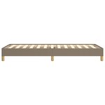 vidaXL Cadre de lit sans matelas taupe 90x200 cm tissu