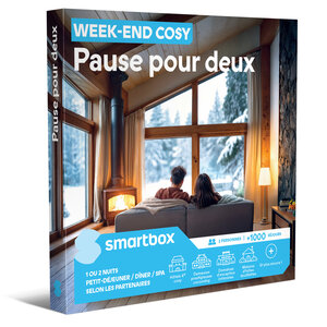 SMARTBOX - Coffret Cadeau Week-end Cosy - Pause pour deux -  Séjour