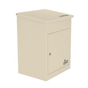 Boîte à colis moyenne 1 porte Beige à accès frontal Acier galvanisé SMART PARCEL BOX®