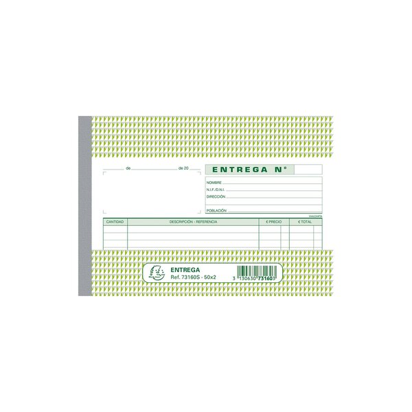 Manifolds Livraisons Paysage 148/210 Dupli Autocopiants 50 Feuillets (langue Espagnol) - X 10 - Exacompta