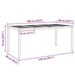 vidaXL Ensemble de jardin 7 Pièces