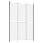 vidaXL Cloison de séparation 3 panneaux Blanc 150x220 cm Tissu
