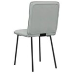 vidaXL Chaises à manger lot de 6 gris clair velours