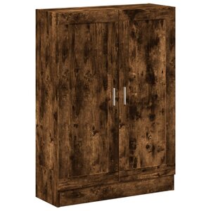 vidaXL Bibliothèque chêne fumé 82 5x30 5x115 cm bois d'ingénierie