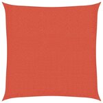 vidaXL Voile d'ombrage 160 g/m² carré terre cuite 3 6x3 6 m PEHD