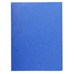 Chemise simple sans élastique avec 3 rabats carte lustrée 400gm2 - A4 - Bleu EXACOMPTA